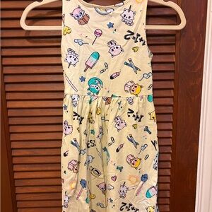 H&M Kids Casual Dress - Cream with Cartoon Print